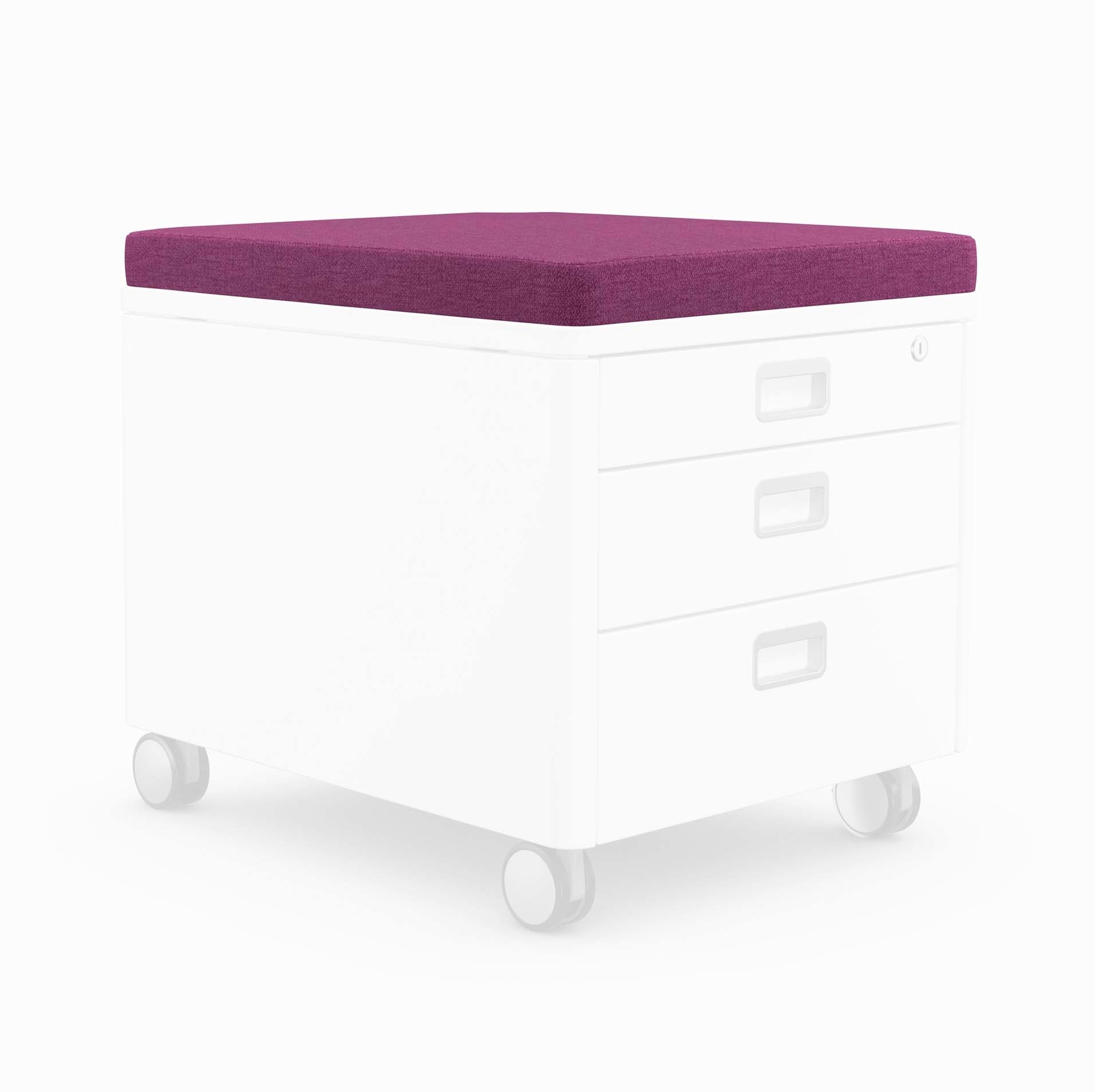 Moll Pad Sitzkissen – 46,0 × 61,0 × 6,0 cm, Schaumstoff, abnehmbarer Bezug, für Moll Rollcontainer Pro