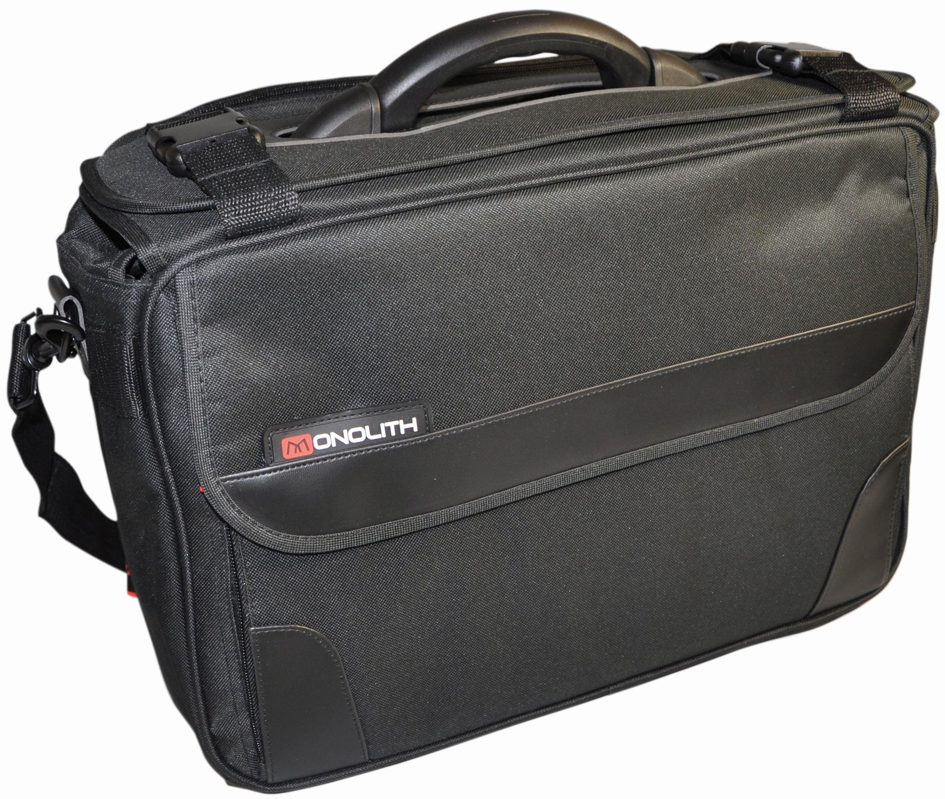 Monolith 2168 – Pilotenkoffer, Polyester, Schwarz, 35,5 × 11 × 52 cm