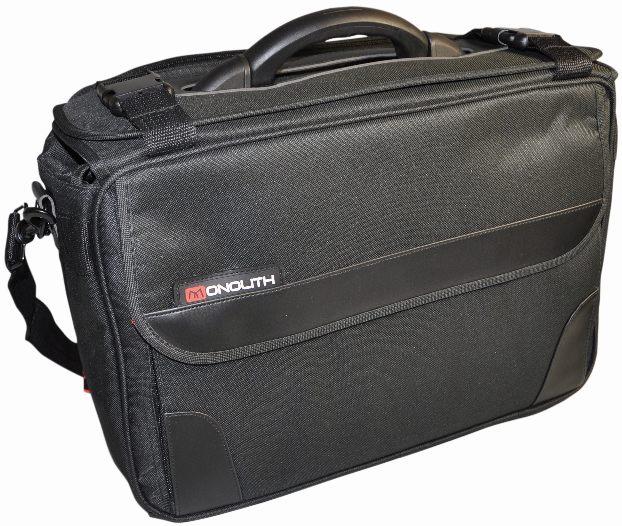 Monolith 2168 – Pilotenkoffer, Polyester, Schwarz, 35,5 × 11 × 52 cm