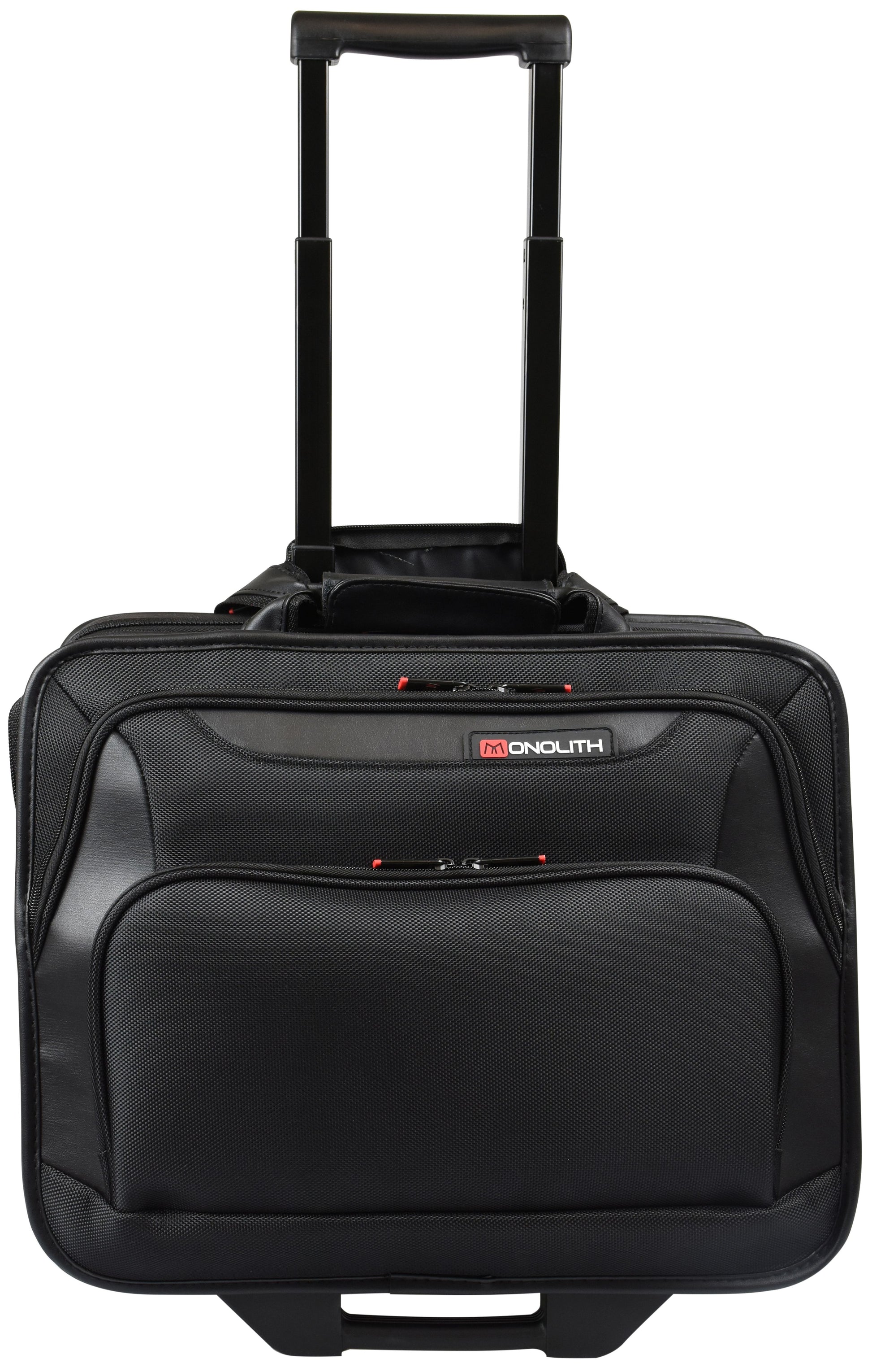 Monolith Deluxe 2372 – Business-Trolley, Handgepäck geeignet, Nylon, Schwarz, 42 × 23 × 44 cm