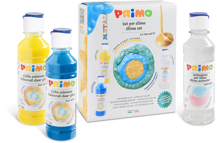 Morocolor PRIMO – Slime-Set – 240 ml Klebstoff, lösungsmittel- und glutenfrei