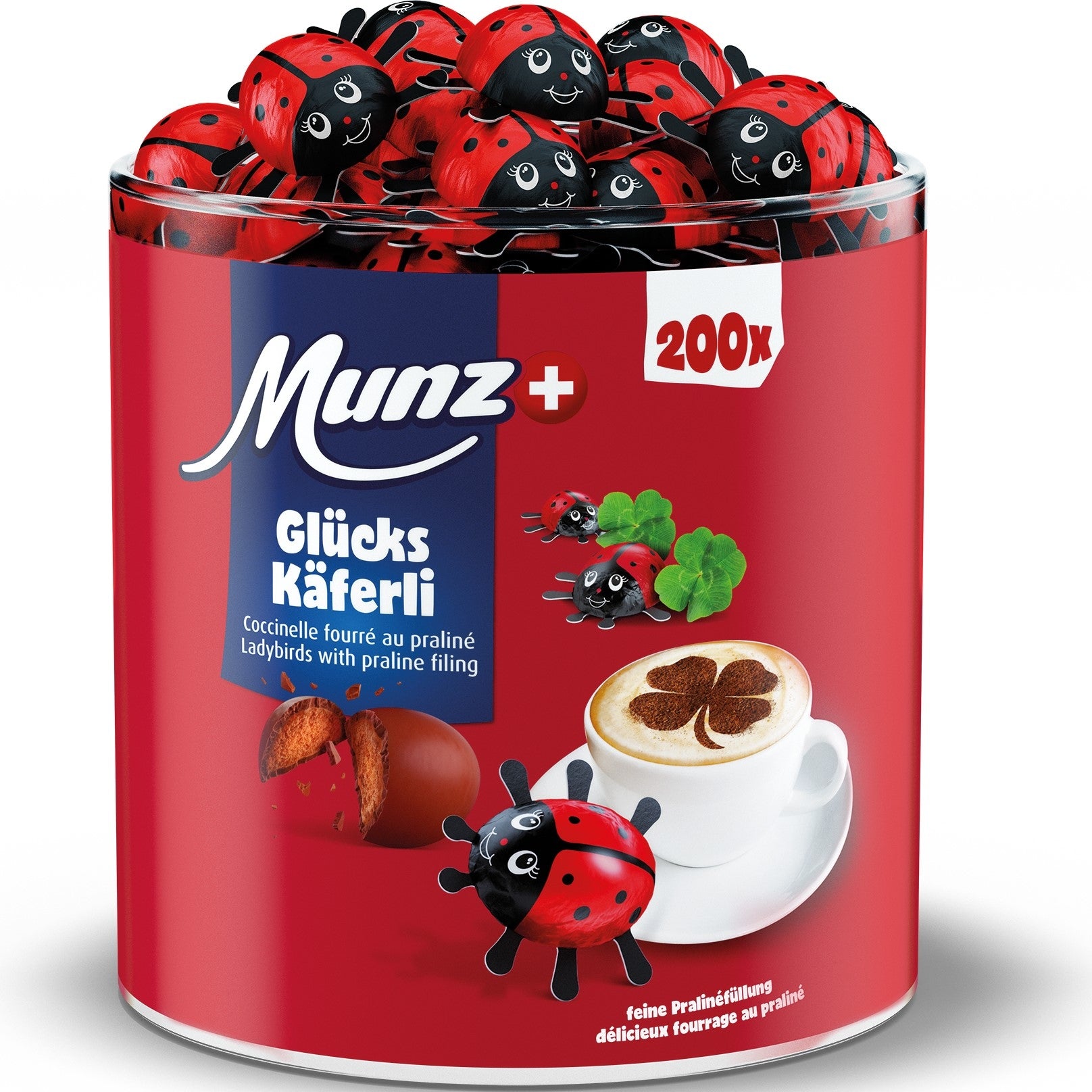 Munz Glückskäferli Schokolade & Pralinés, Milchschokolade