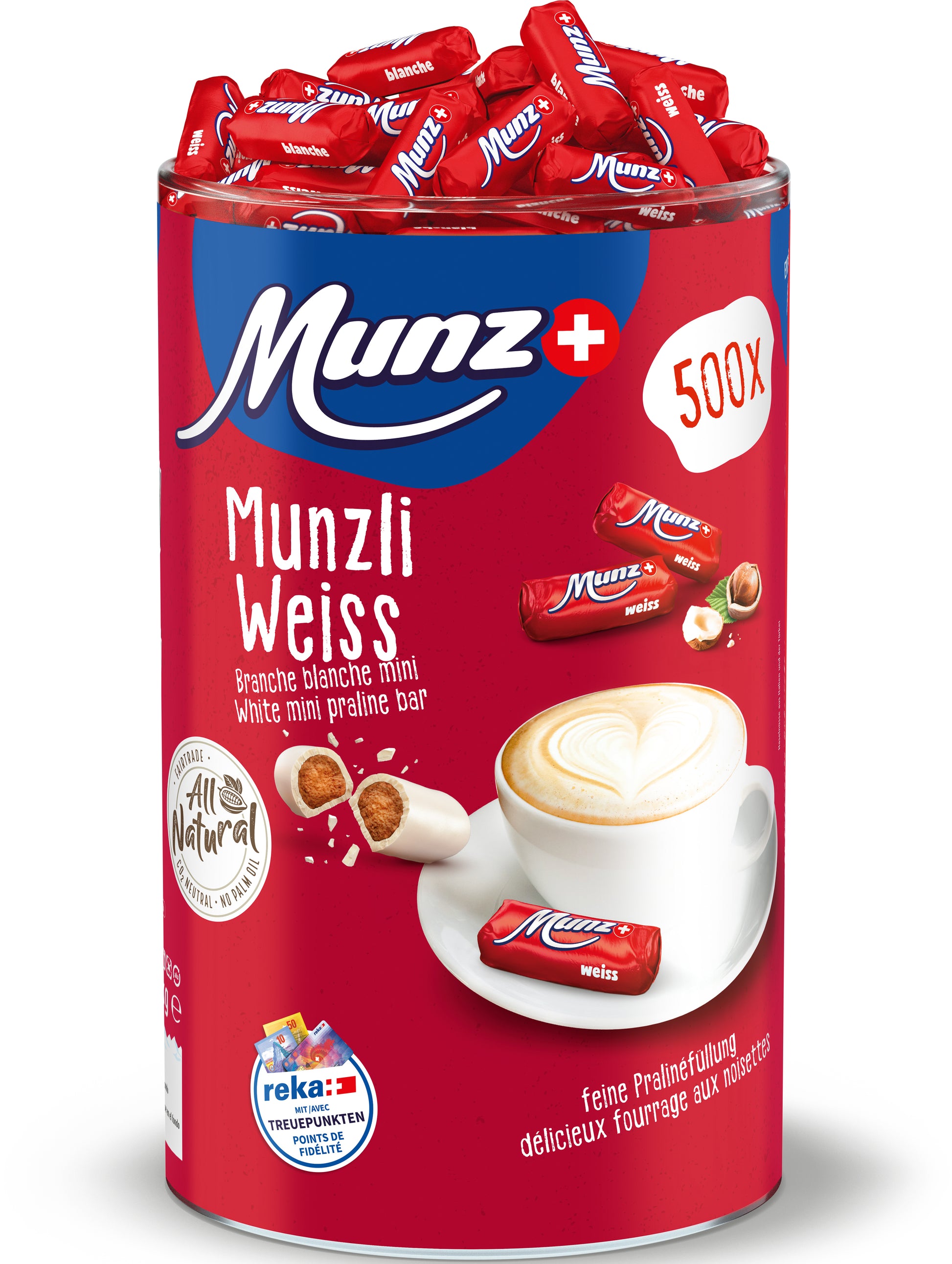 Munzli Pralinés – Weisse Schokolade – 2,788 kg