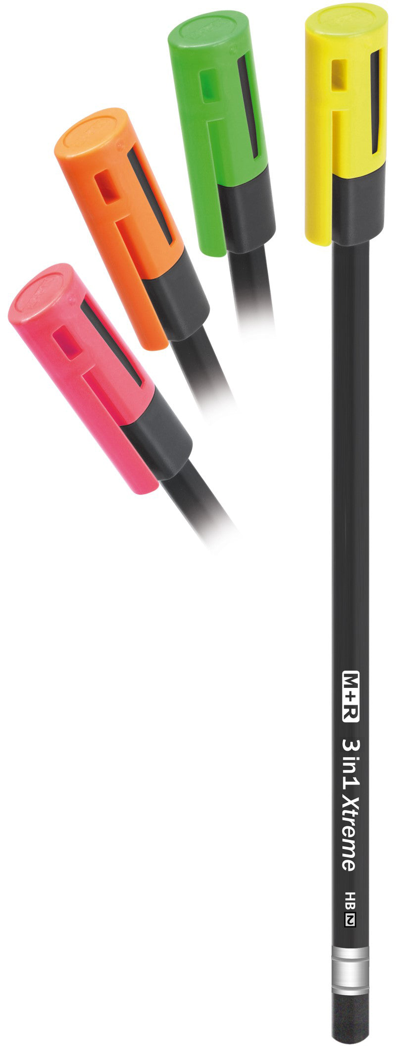 M+R Spitzer – für Ø 7,45 mm – Kunststoff – inklusive Bleistift mit Radiergummi