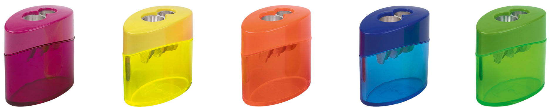 M+R 709280050 Doppel-Spitzdose – für Ø 7,8 + 11 mm – Kunststoff – farbig sortiert