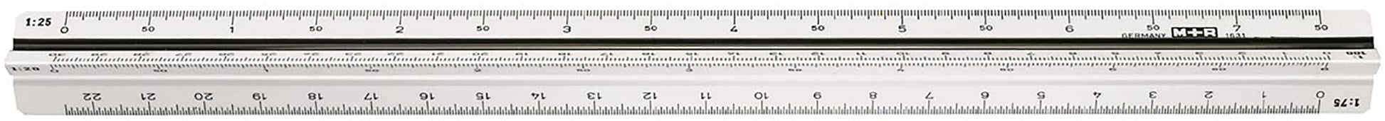 M+R Reduktionsmassstab – 33 cm – Dreikant
