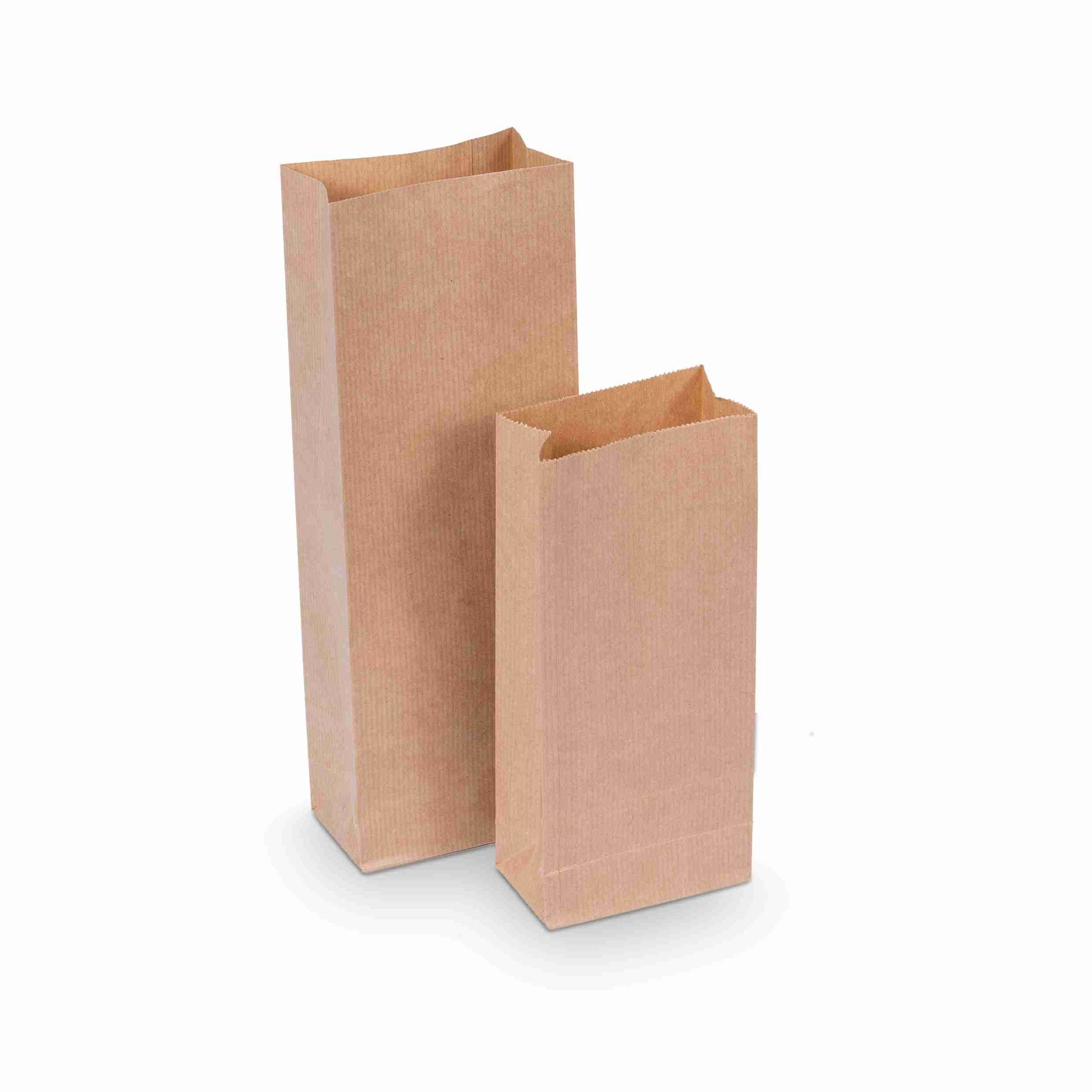 Model Beutel – 85 × 50 × 210 mm, braun, Kraftpapier – 1 Stk., ab 100 Stk.