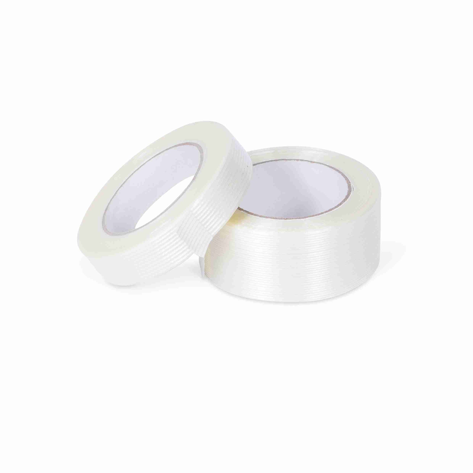 Model Filamentband – PP, längsverstärkt, 50 mm × 50 m, transparent