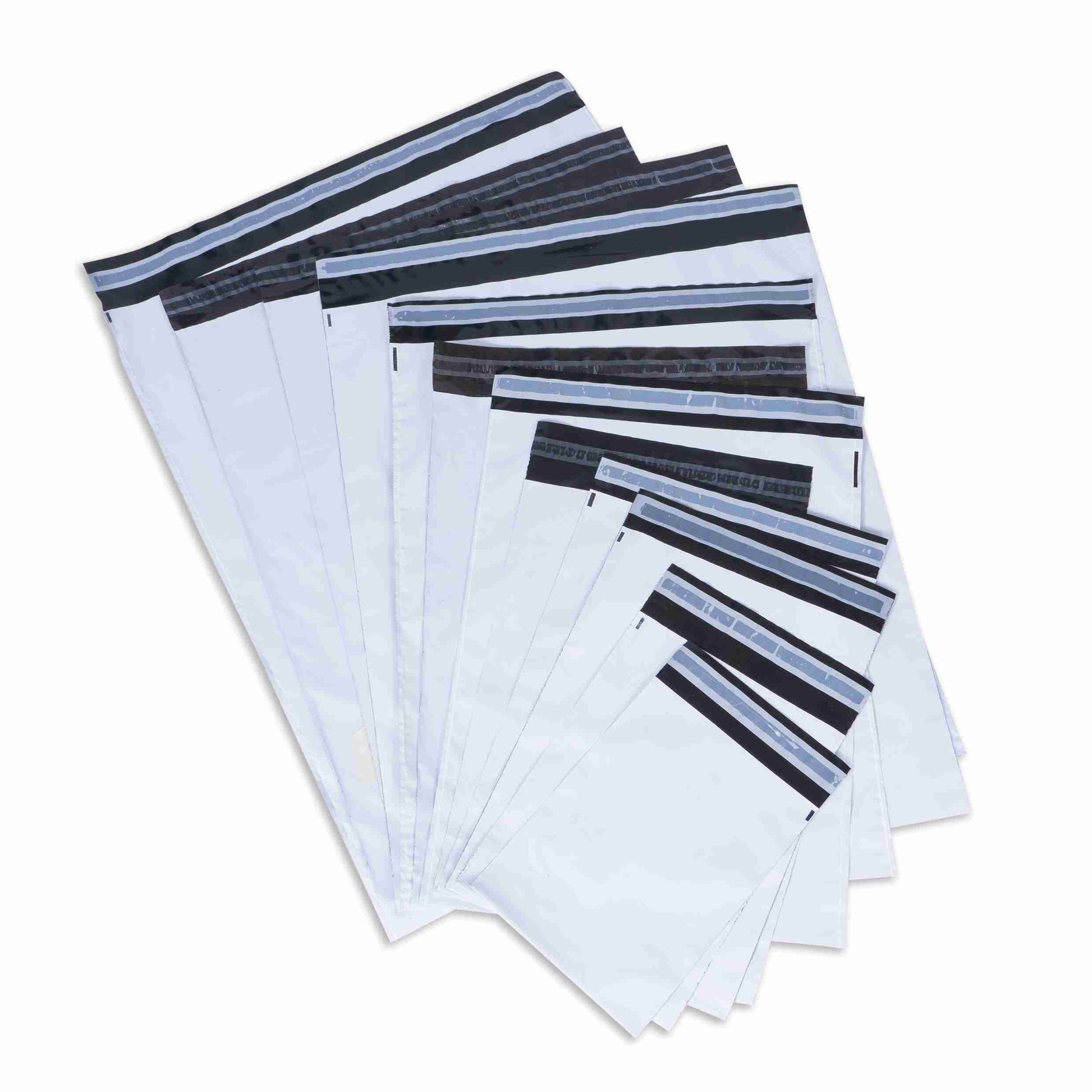 Docucare Polyversandtasche – 320 × 420 mm, selbstklebend, Folie, 50 µm, weiss – 1 Stk., ab 200 Stk.
