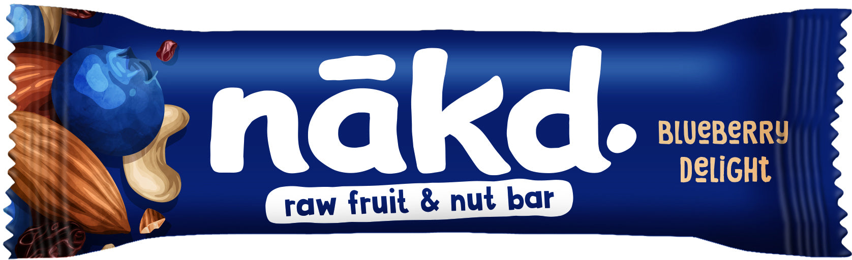 NAKD Blueberry Delight Riegel – Blaubeere, vegan, glutenfrei – 18 Stück, 718 g
