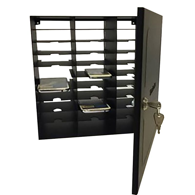 Leba NoteBox NBOX-MOBIL-K – Lade-Wandschrank für 32 Smartphones, bis 7", abschliessbar, 330 × 174 × 430 mm