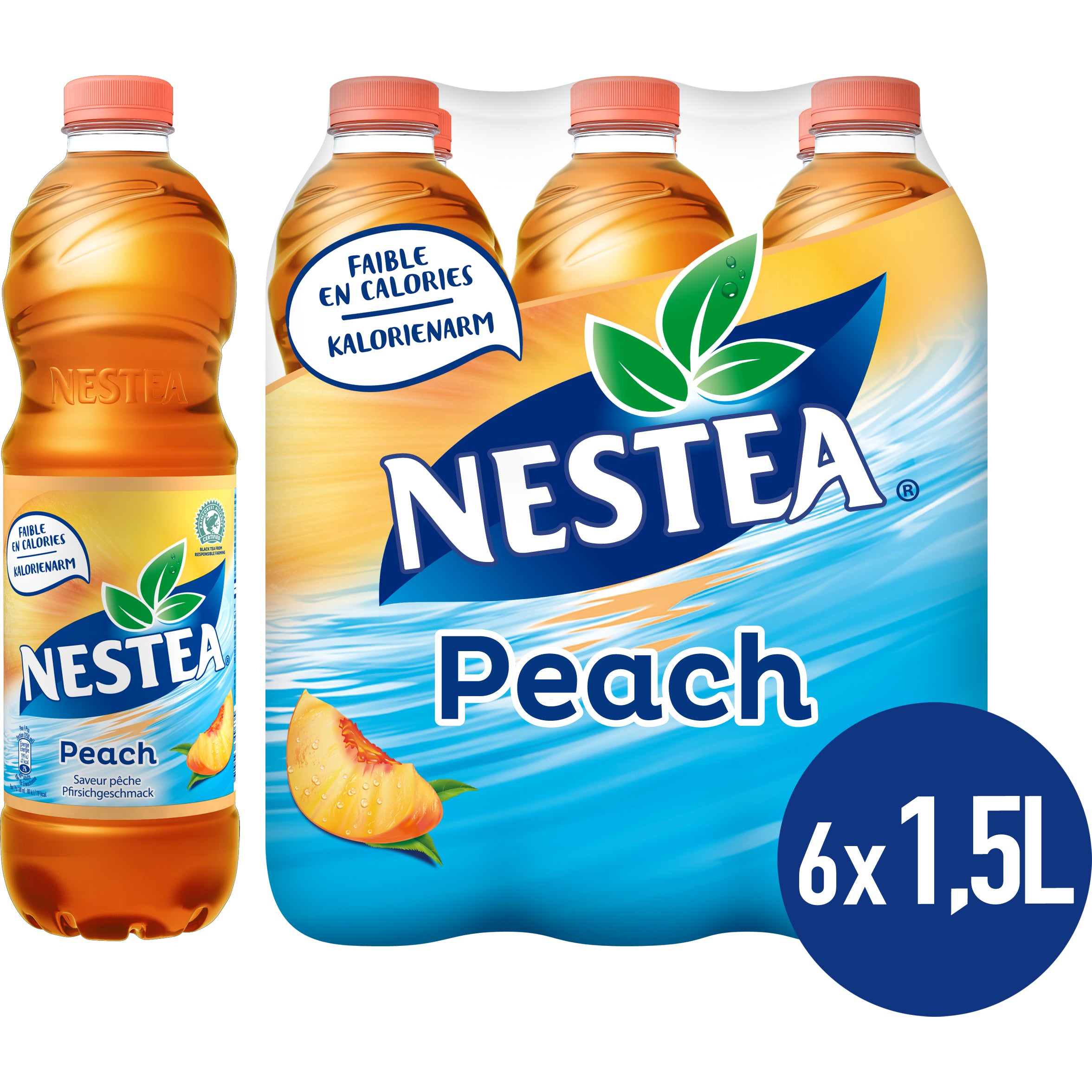 Nestle NESTEA – Ice Tea, Pfirsich – 1,5 l