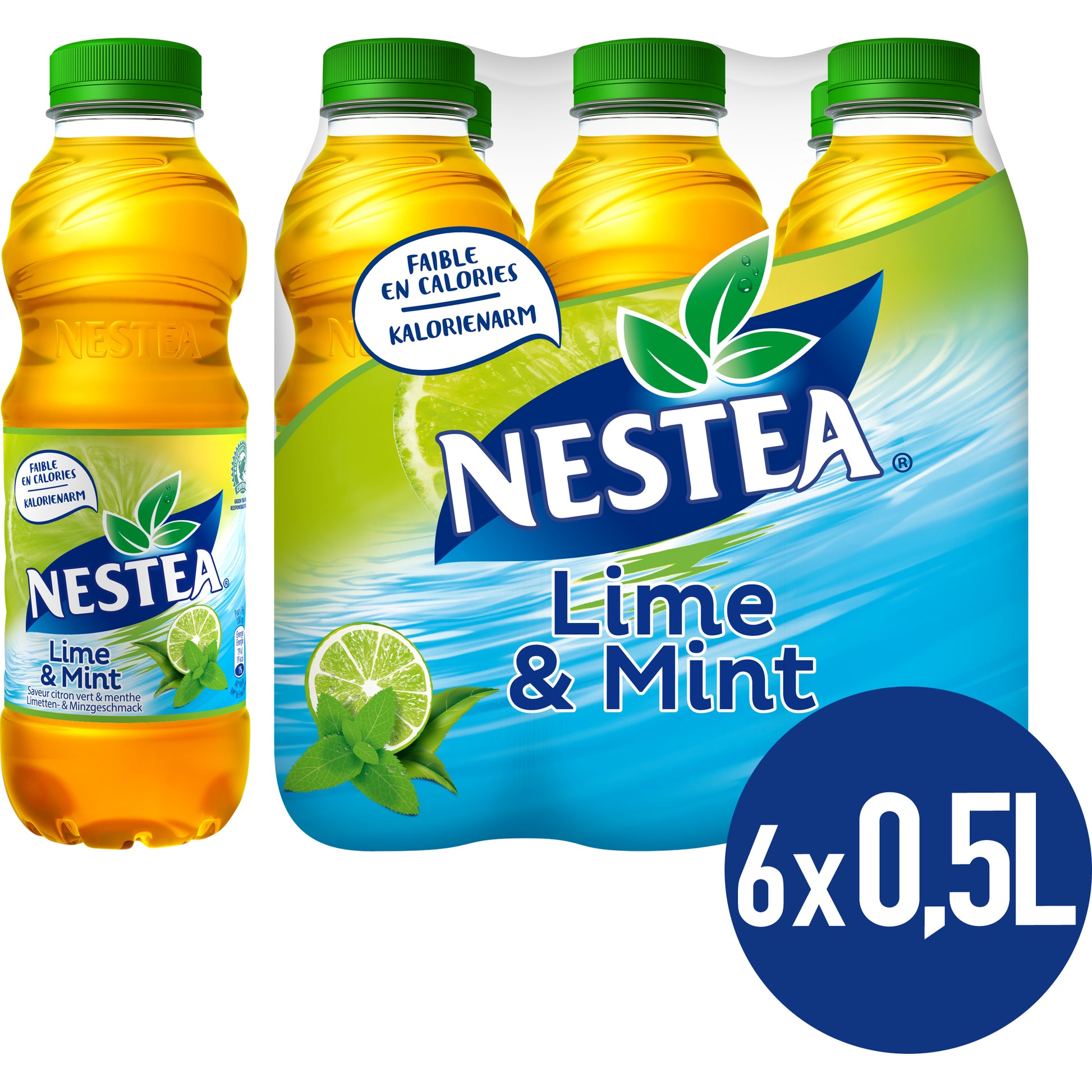 Nestle NESTEA – Ice Tea, Limette & Minze – 5 dl