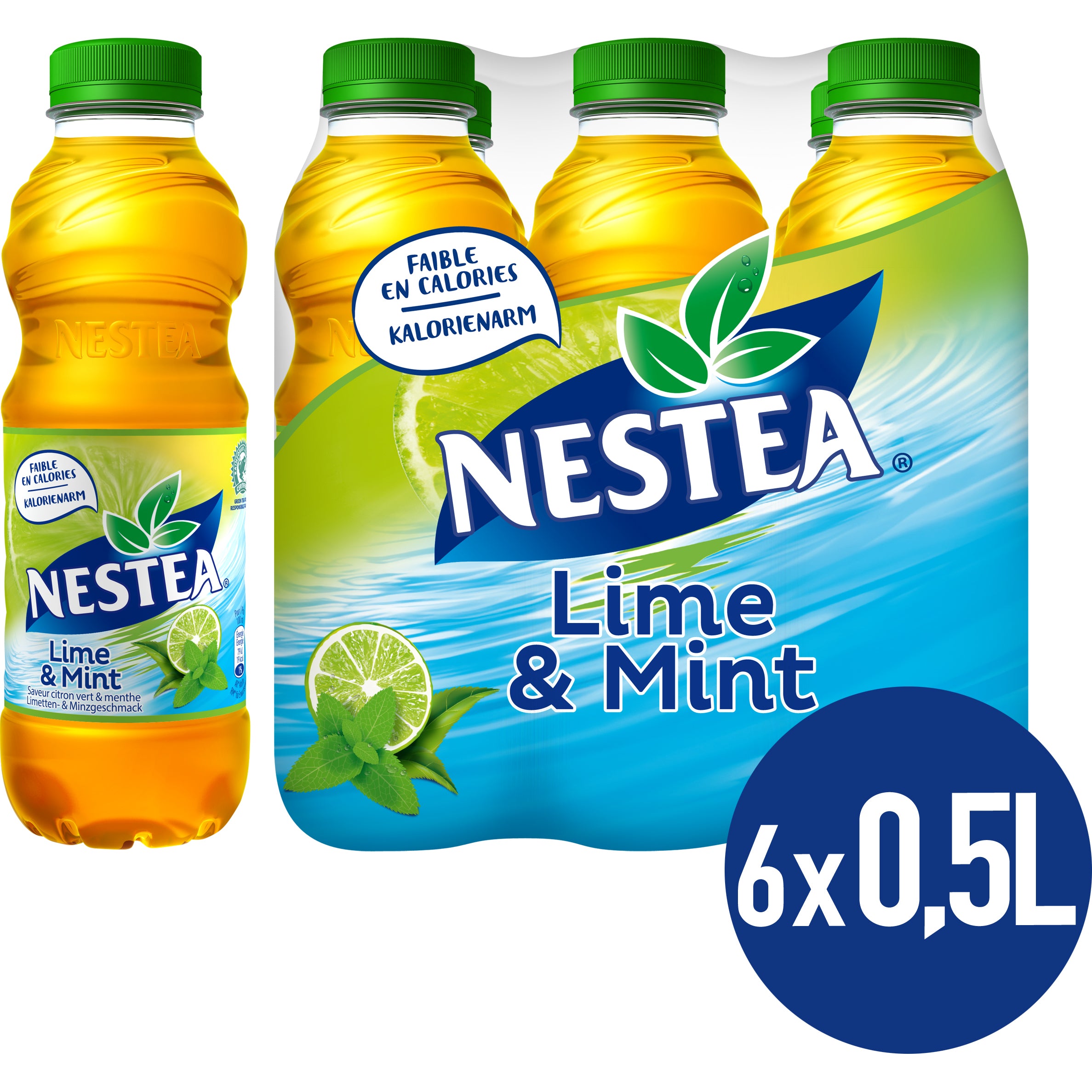 Nestle NESTEA – Ice Tea, Limette & Minze – 5 dl
