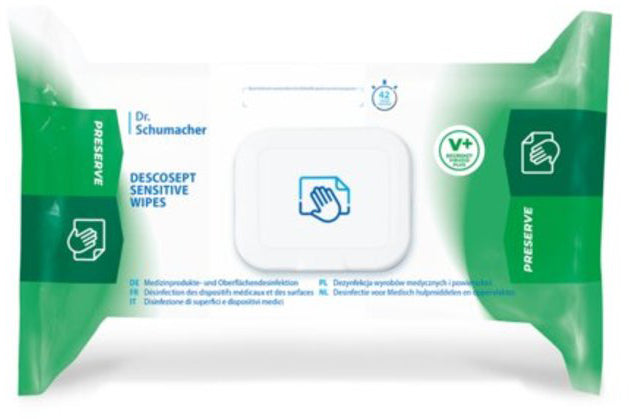 Neutral Desinfektionstücher – alkoholhaltig, duftfrei – für Kunststoffoberflächen, Displays – 60 Stk.