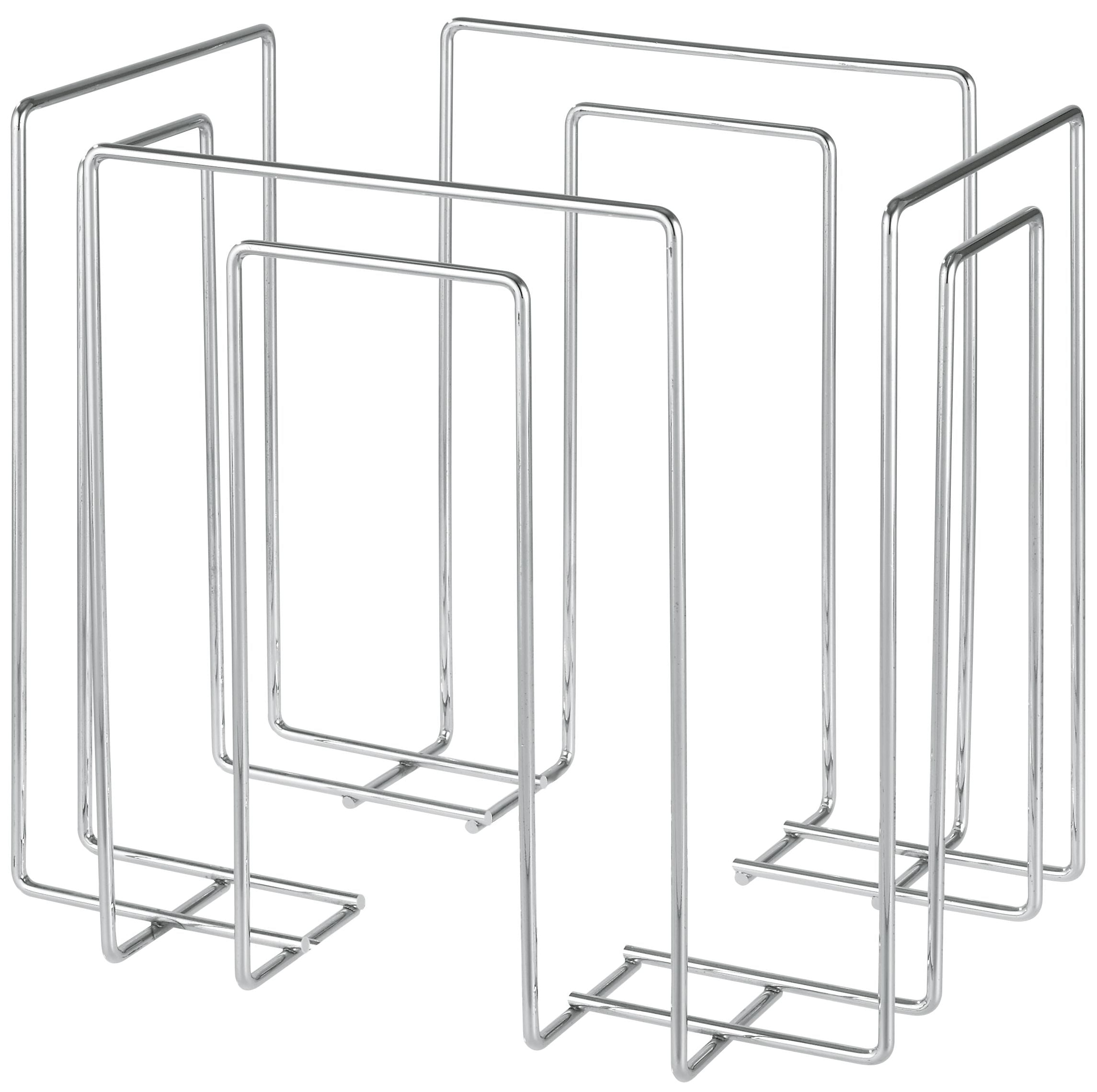Neutral EASY 1114.OW Zeitschriftenständer – Metall – Chrom – für C4 – offener Boden – 390 × 275 × 340 mm