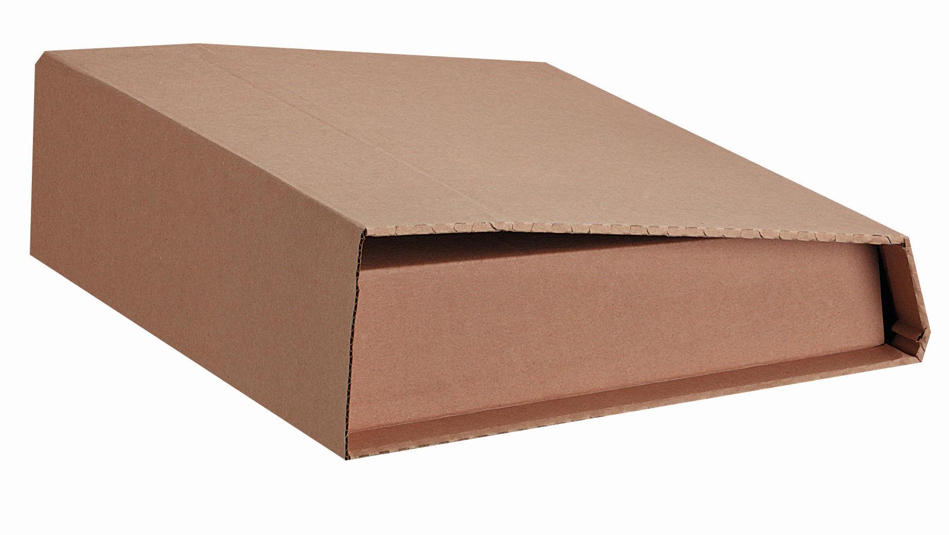 Neutral Versandkarton – für Ordner bis 80 mm Rückenbreite – 325 × 290 × 80 mm, selbstklebend, Aufreissband, braun