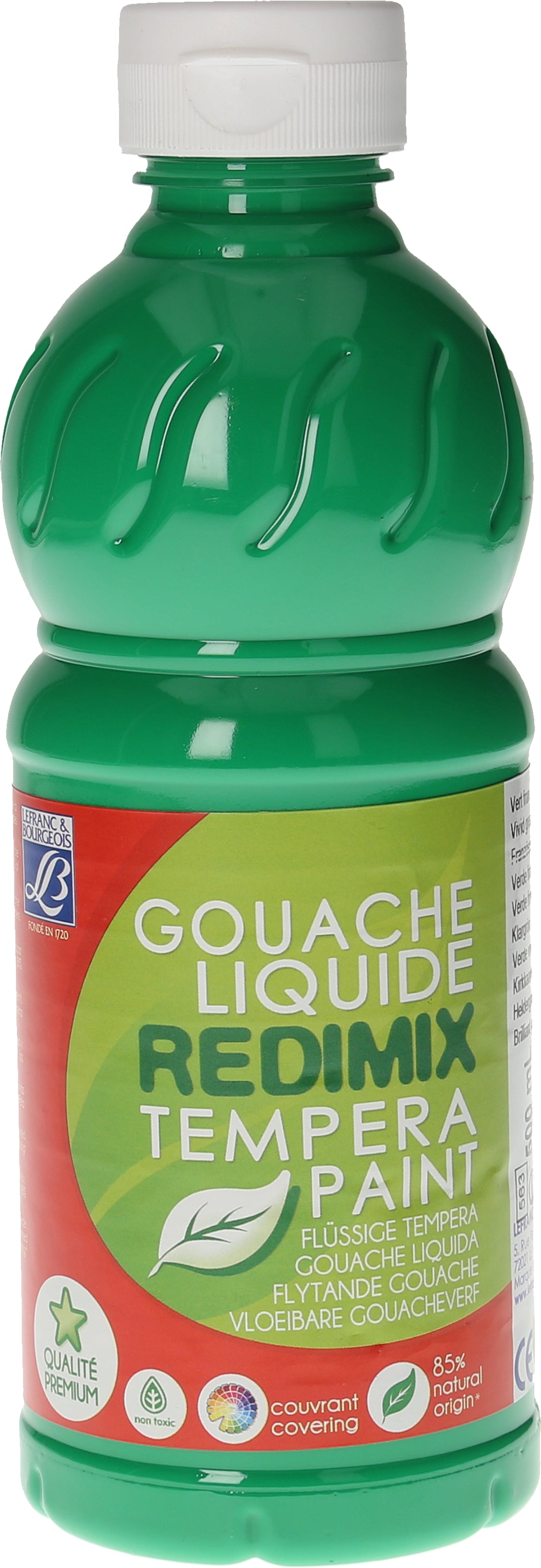 Neutral Color Art Redimix Gouache – Leuchtendgrün 563, seidenmatt – 500 ml – für Papier, Karton