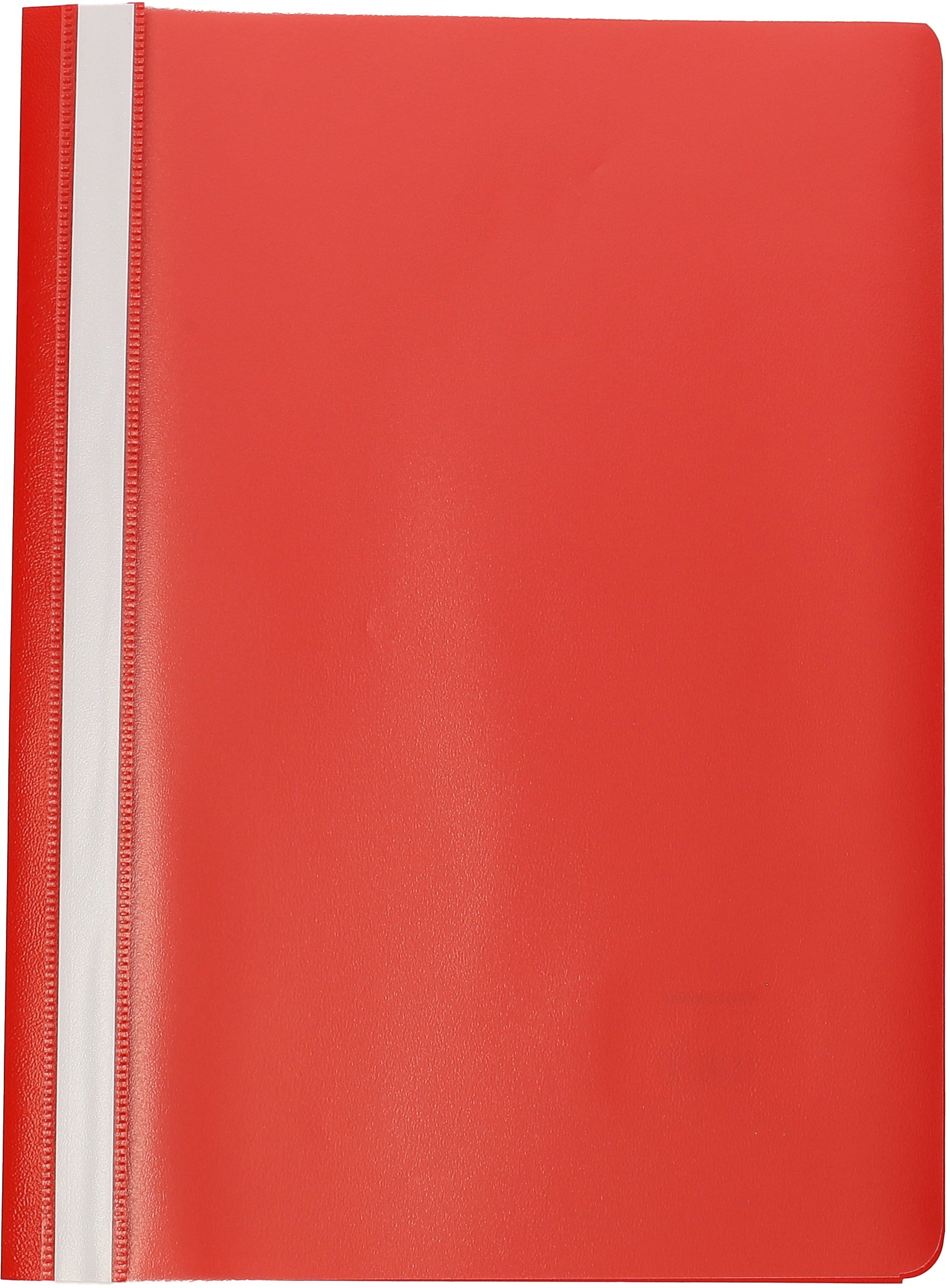 Neutral Kunststoff Schnellhefter A4, Rot – Transparenter Vorderdeckel, Beschriftungsstreifen – 10 Stk