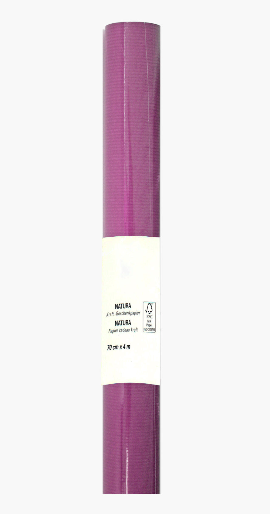 Neutral Geschenkpapier Kraftpapier Rosa – 70 cm × 4 m – 70 g/m²