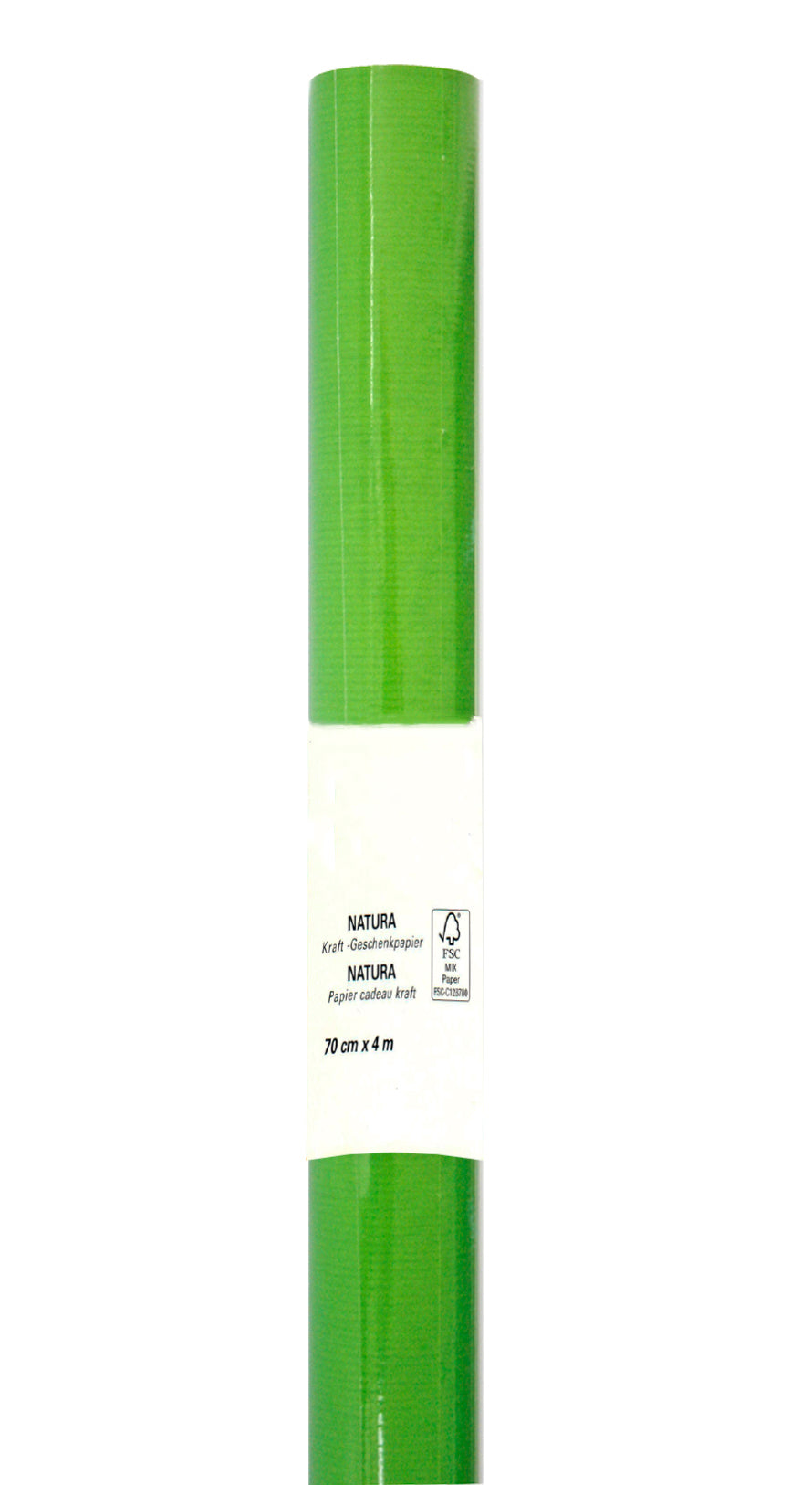 Neutral NATURA KRAFT Geschenkpapier Kraftpapier Hellgrün – 70 cm × 4 m – 70 g/m²