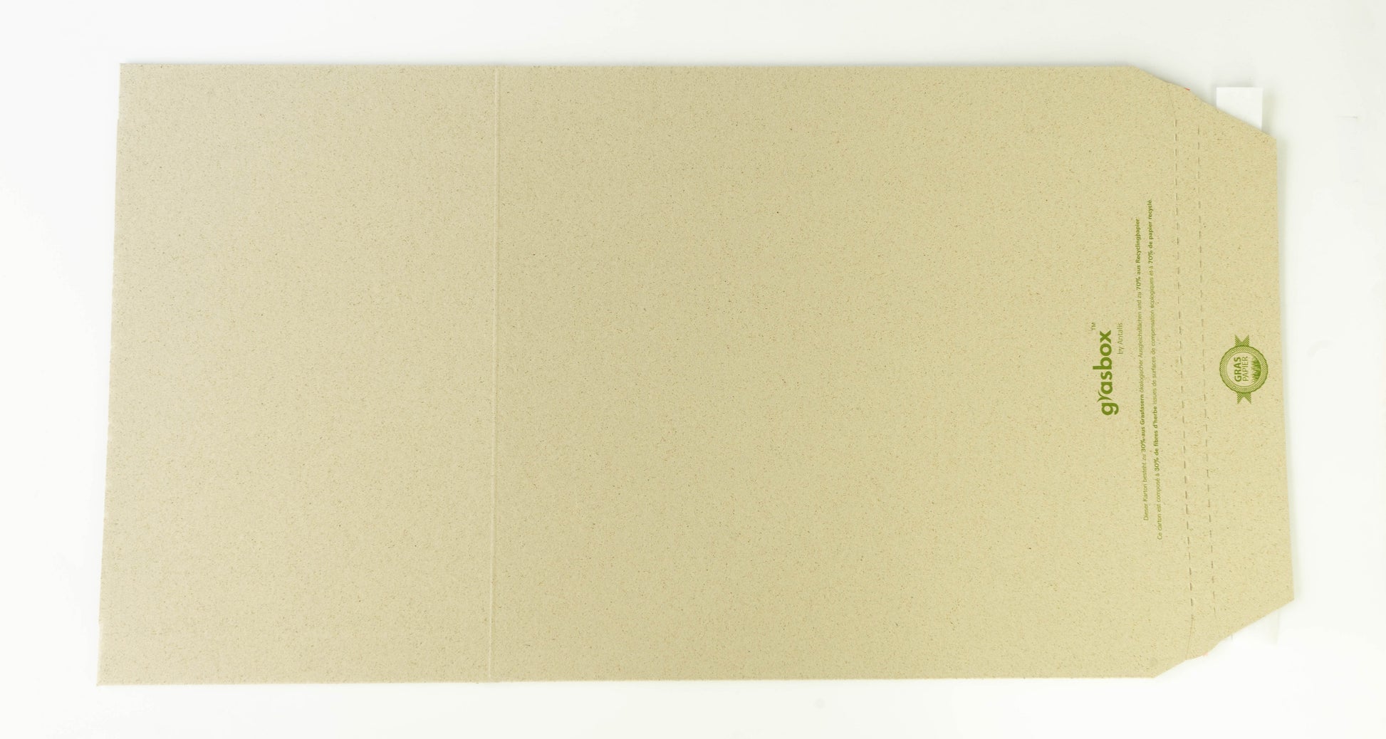 Neutral GRASBOX Versandverpackung – 215 × 305 × 80 mm, selbstklebend, Aufreissband – 25 Stk.