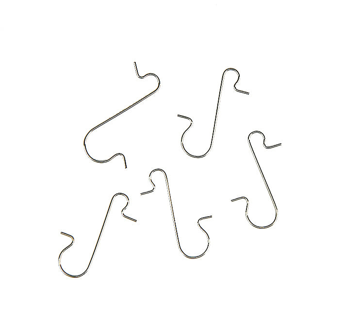 Neutral Schnellaufhänger – 11,3 × 9 × 1,6 cm – Metall, silber – 50-teilig
