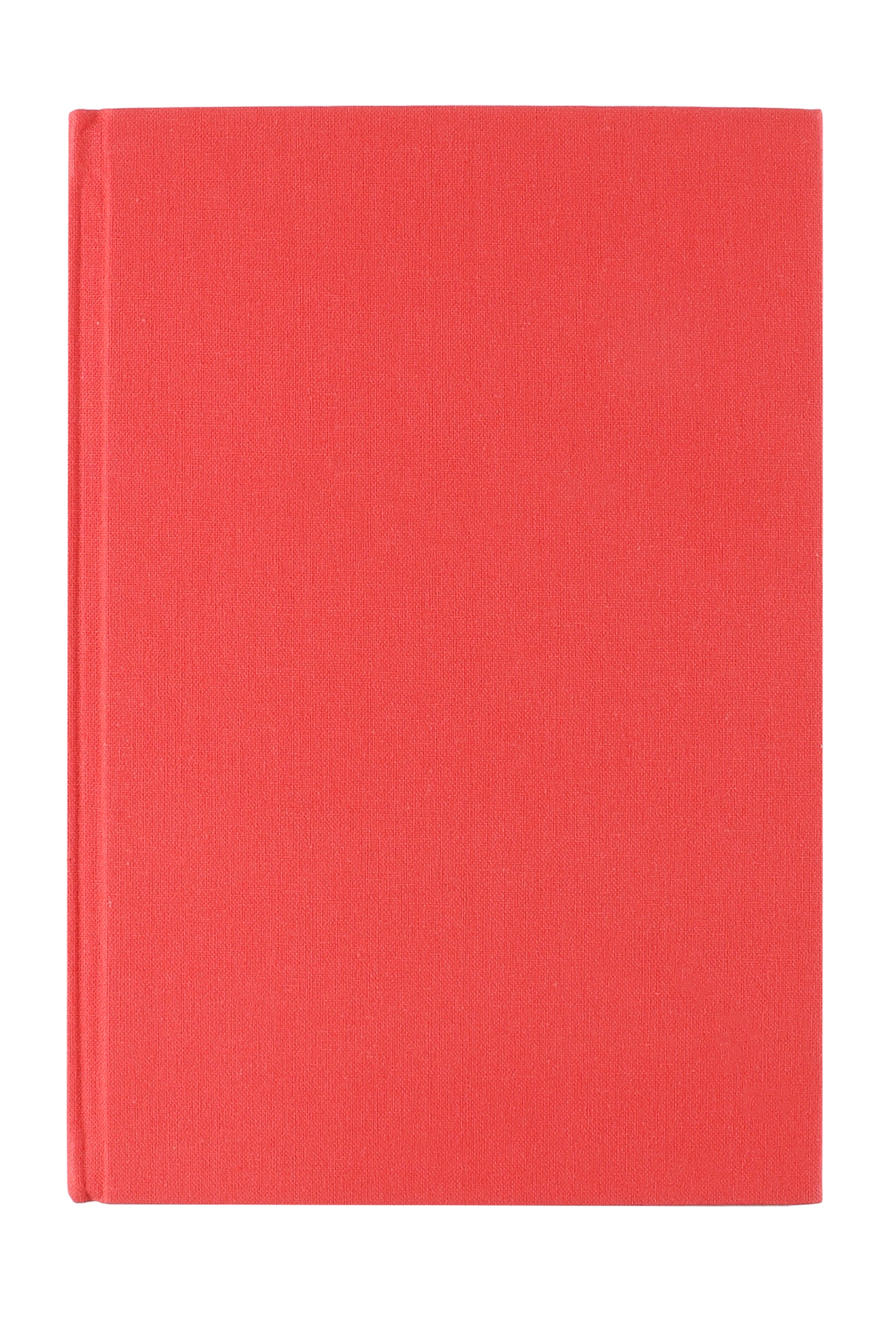 Neutral Notizbuch – A5 – blanko – 192 Seiten – gebunden, Leineneinband, Lesezeichen, rot