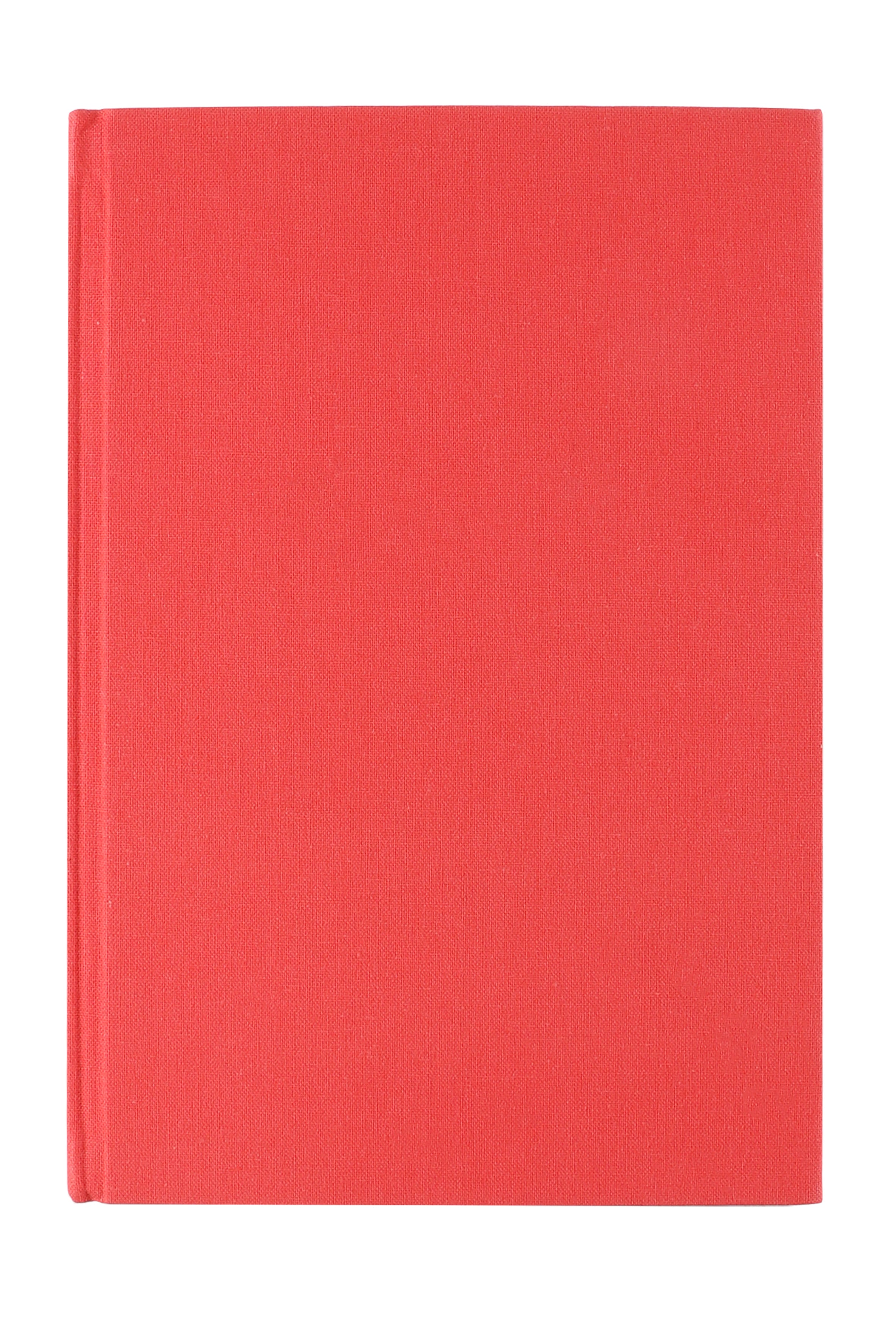 Neutral Notizbuch – A5 – blanko – 192 Seiten – gebunden, Leineneinband, Lesezeichen, rot