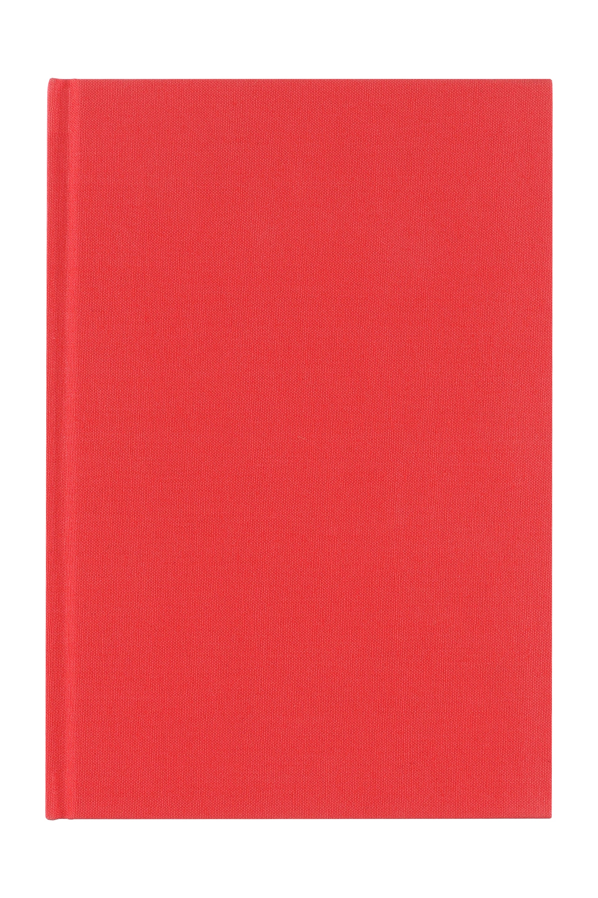Neutral Notizbuch – A5 – liniert – 96 Blatt – gebunden, Leineneinband, Lesezeichen, rot