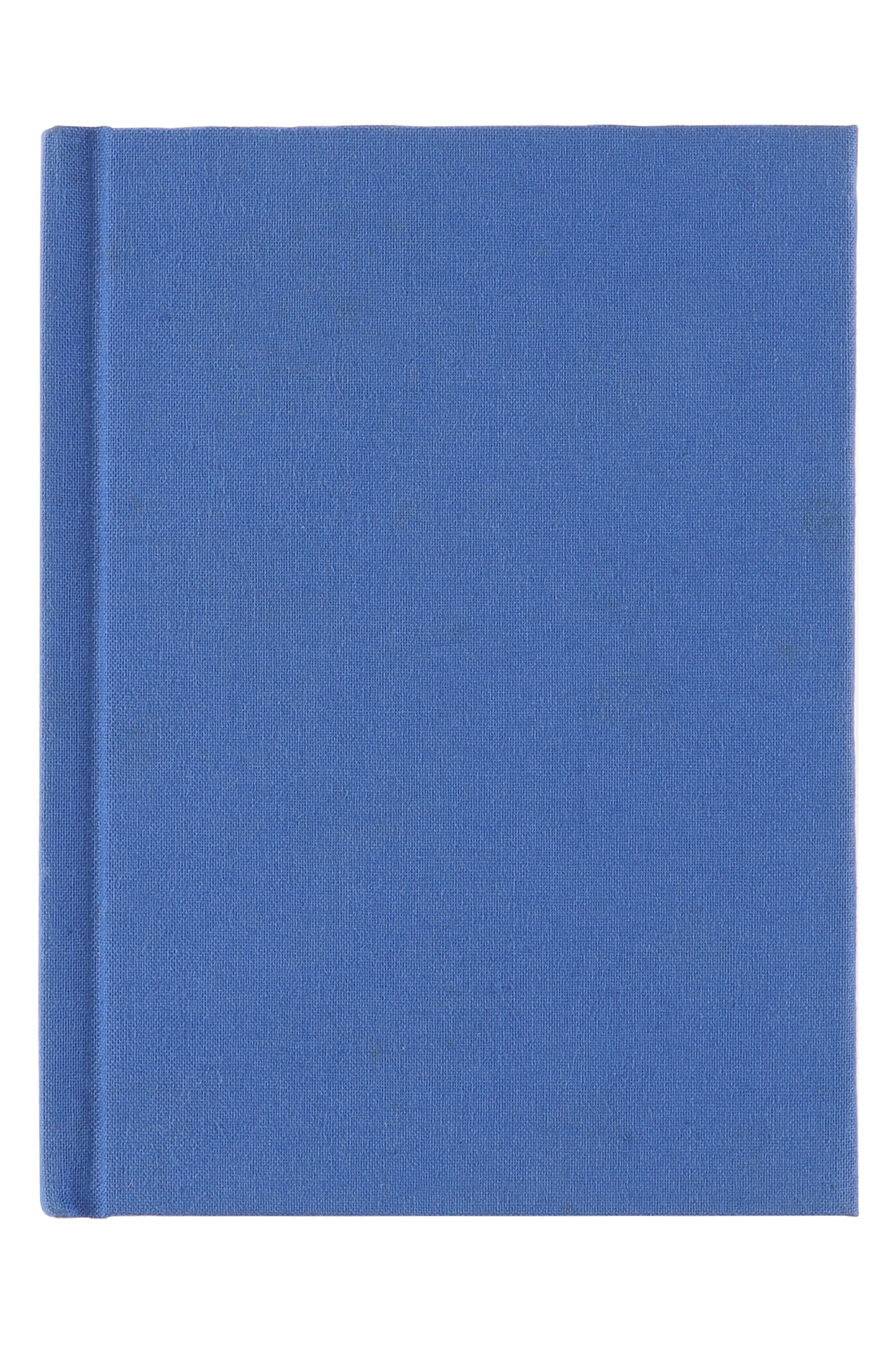 Neutral Notizbuch – A6 – blanko – 192 Blatt – gebunden, Lesezeichen, blau