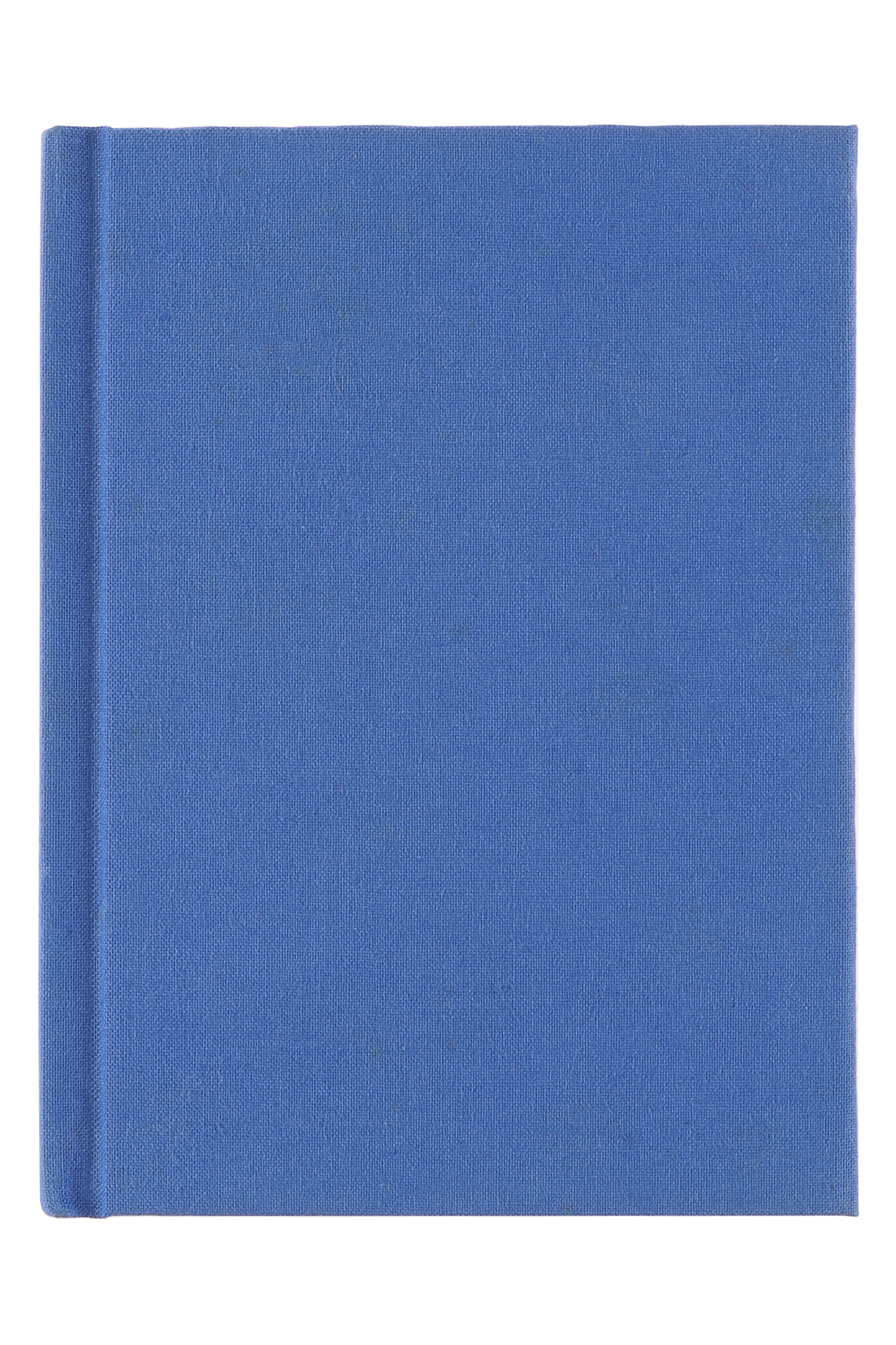 Neutral Notizbuch – A6 – blanko – 192 Blatt – gebunden, Lesezeichen, blau