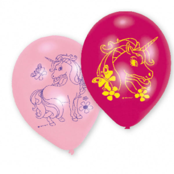 Neutral Luftballons Einhorn – Ø 22,8 cm – 6 Stk