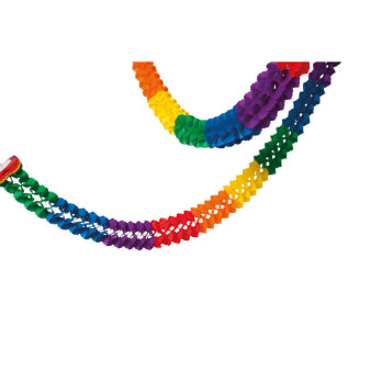 Neutral Girlande Regenbogen – Mehrfarbig – 400 cm – 16 Stk