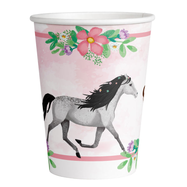 Neutral Becher, 2,5 dl – Pferd – 8 Stk.