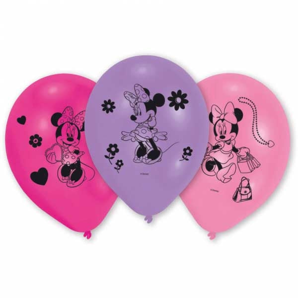 Neutral Minnie Mouse Luftballons – mehrfarbig – Ø 25,4 cm – 10 Stk