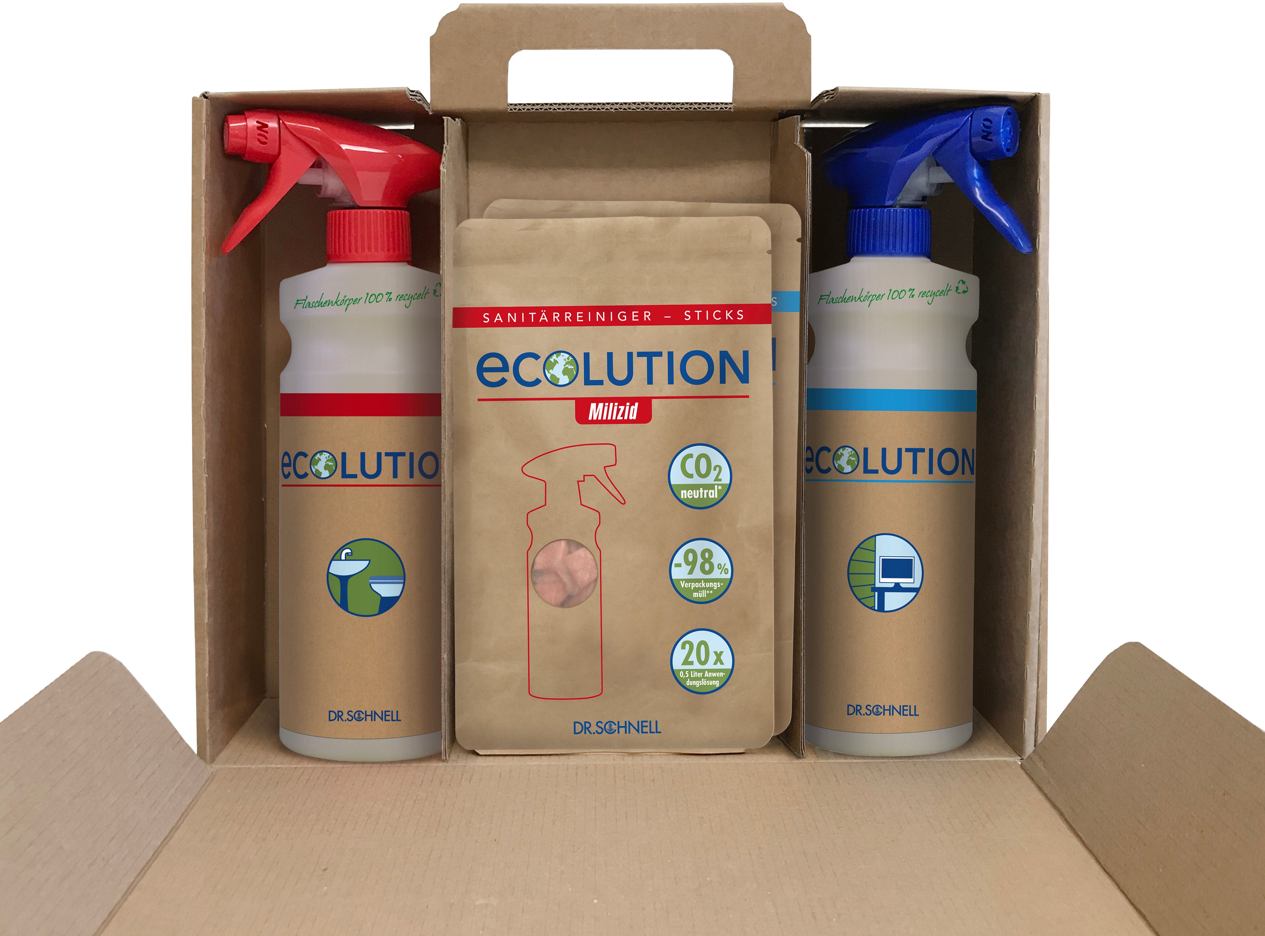 Neutral ECOLUTION Starter-Kit DRS31215 – Reinigungsmittel-Set – für diverse Oberflächen
