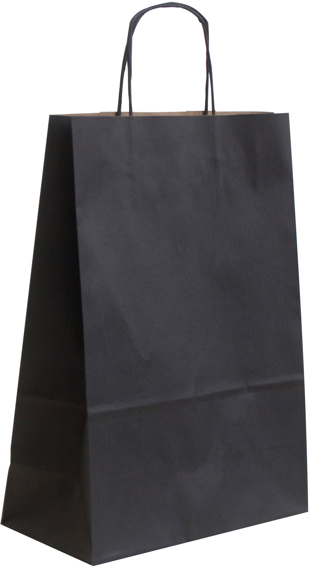 Neutral Allegra Geschenktasche Kraftpapier Schwarz – 260 × 360 × 120 mm – Gedrehte Papierkordeln