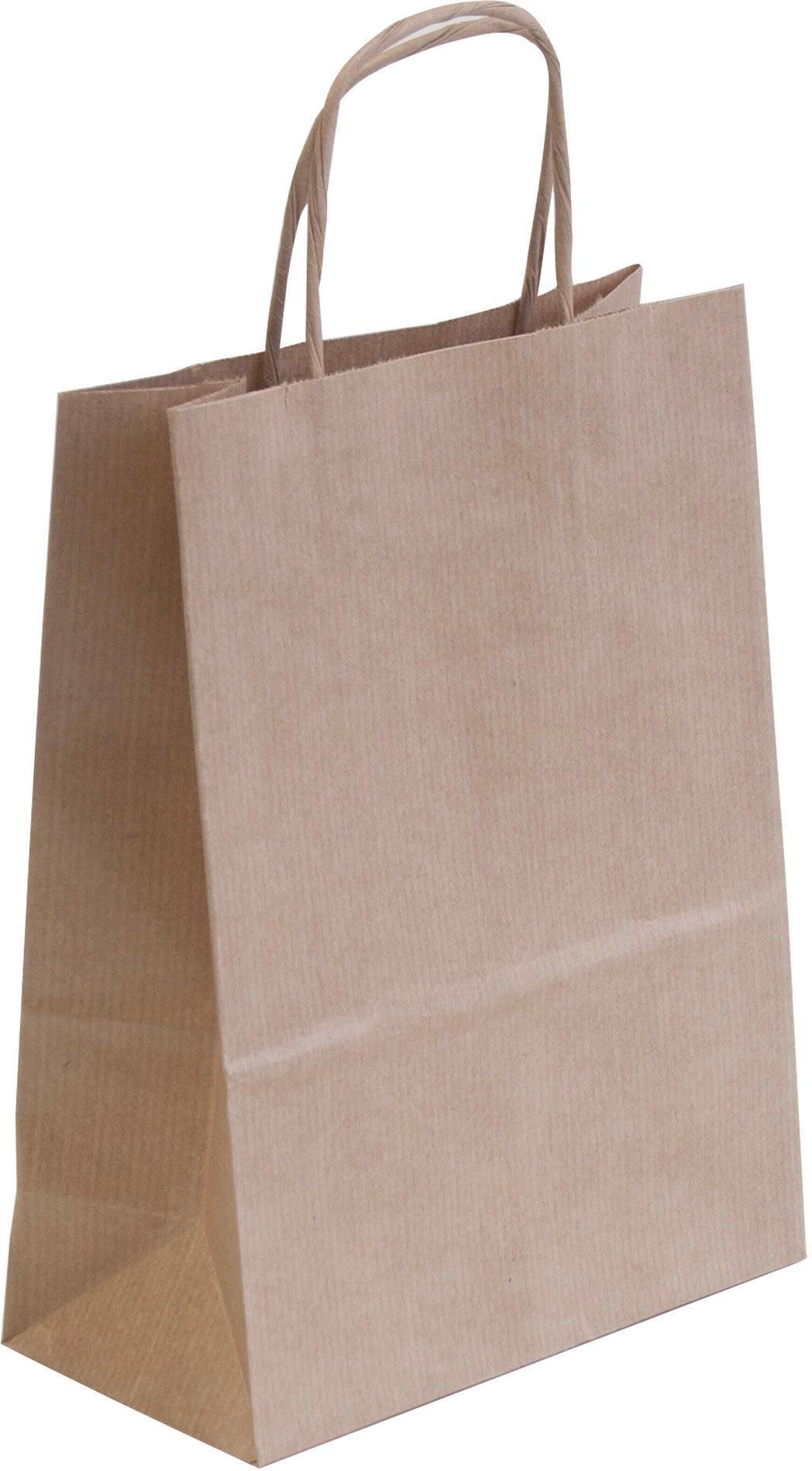 Neutral Geschenktasche Allegra Kraftpapier Natur – 175 × 279 × 94 mm – 110 g/m² – Gedrehte Papierkordeln als Henkel