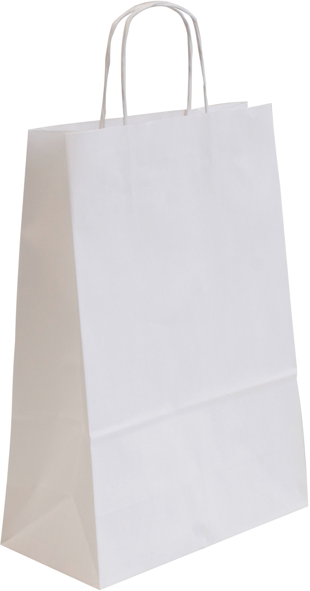 Neutral Geschenktasche Allegra, Kraftpapier, Weiss – 270 × 80 × 480 mm – 110 g/m², Gedrehte Papierkordeln