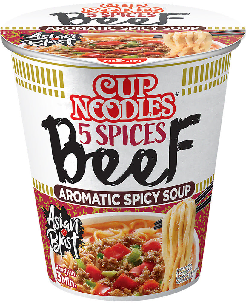 Nissin Instantnudeln Rind Becher – 64 g