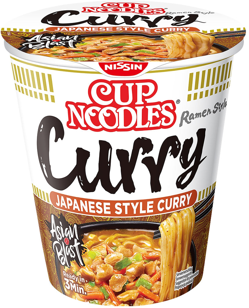 Nissin Instantnudeln Curry Becher – 67 g