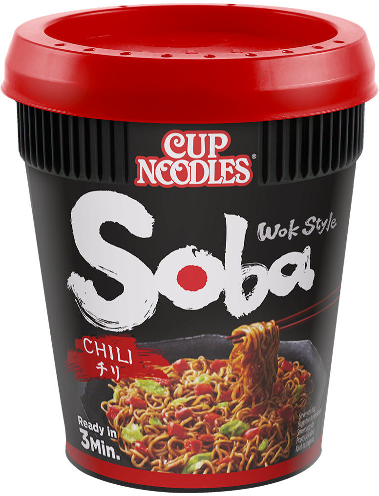 Nissin Soba Instantnudeln Chili Becher – 92 g