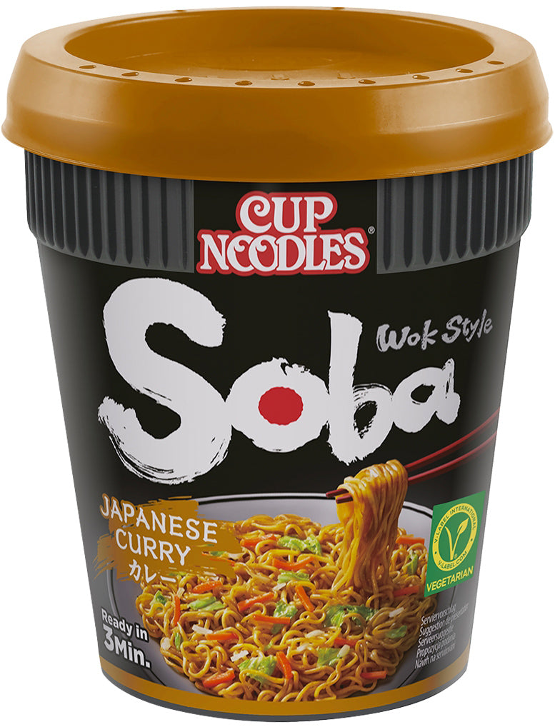 Nissin Soba Instantnudeln Curry Becher – 90 g