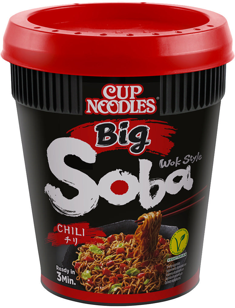 Nissin Soba Instantnudeln Chili Becher