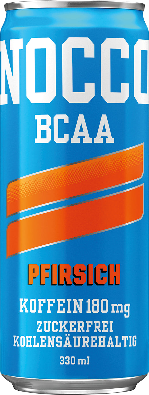 NOCCO Energy Drink BCAA, Pfirsich, zuckerfrei, koffeinhaltig