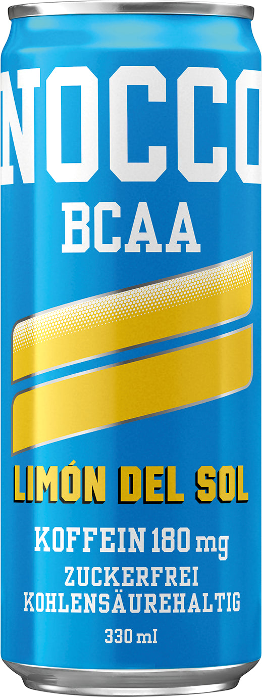 NOCCO Energy Drink Limón del Sol, Zitrone, Zuckerfrei, Koffeinhaltig