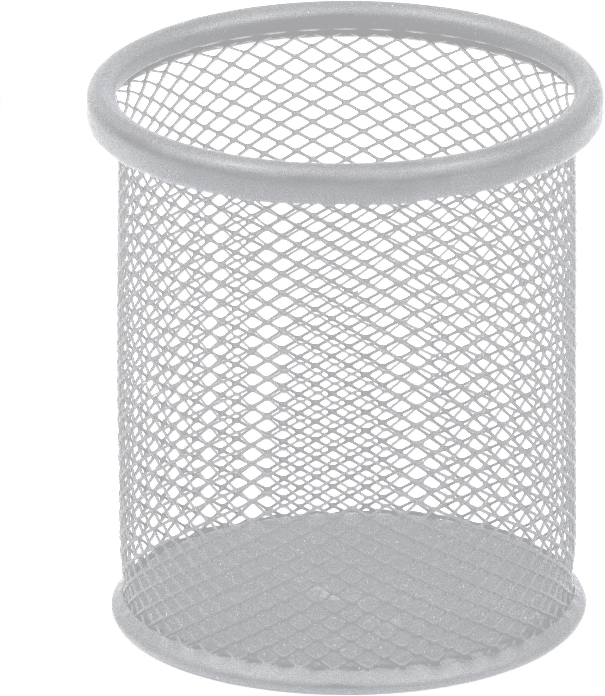 Novooo Stifteköcher – silber, Metall, Ø 90 × H 110 mm