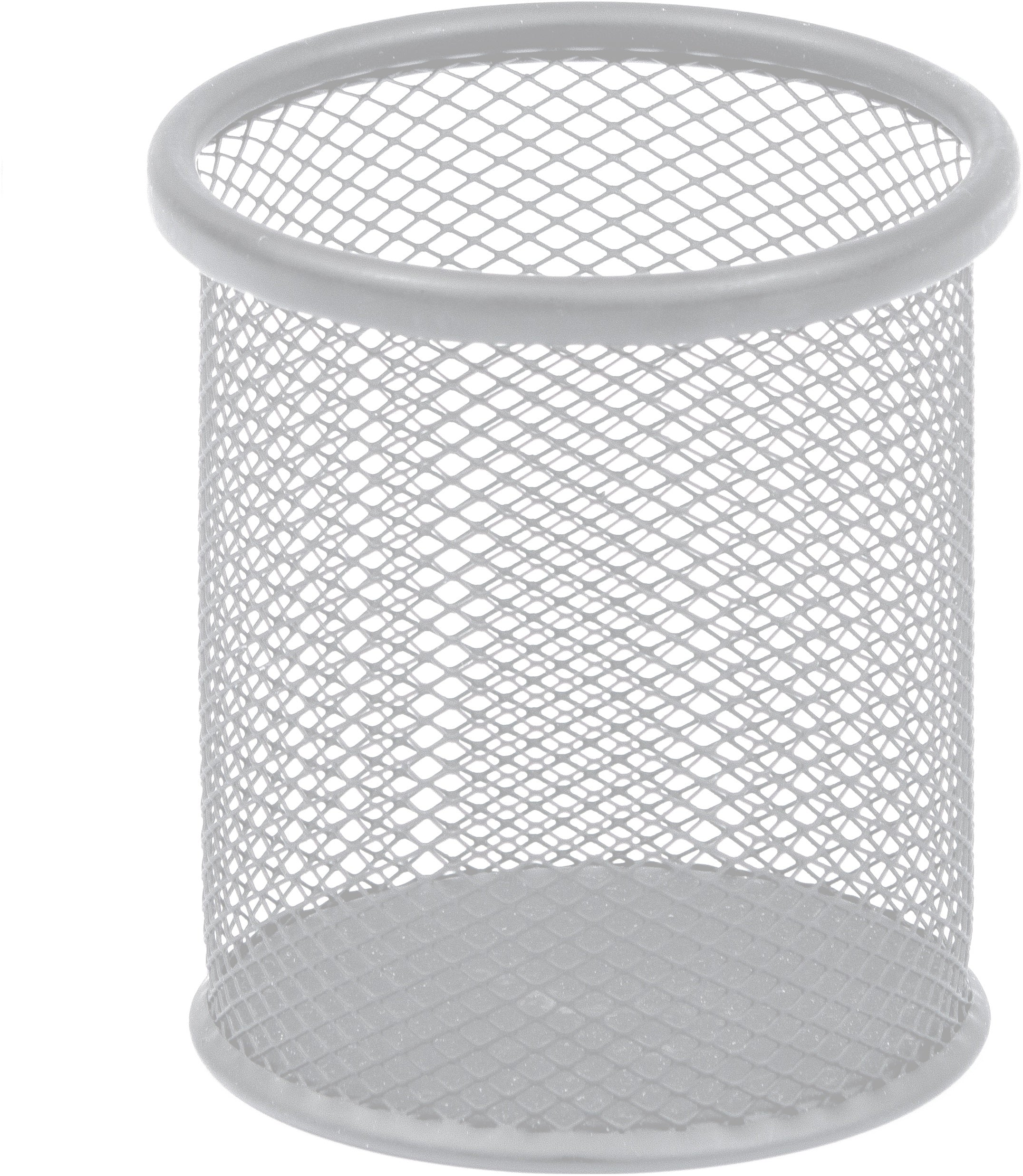 Novooo Stifteköcher – silber, Metall, Ø 90 × H 110 mm
