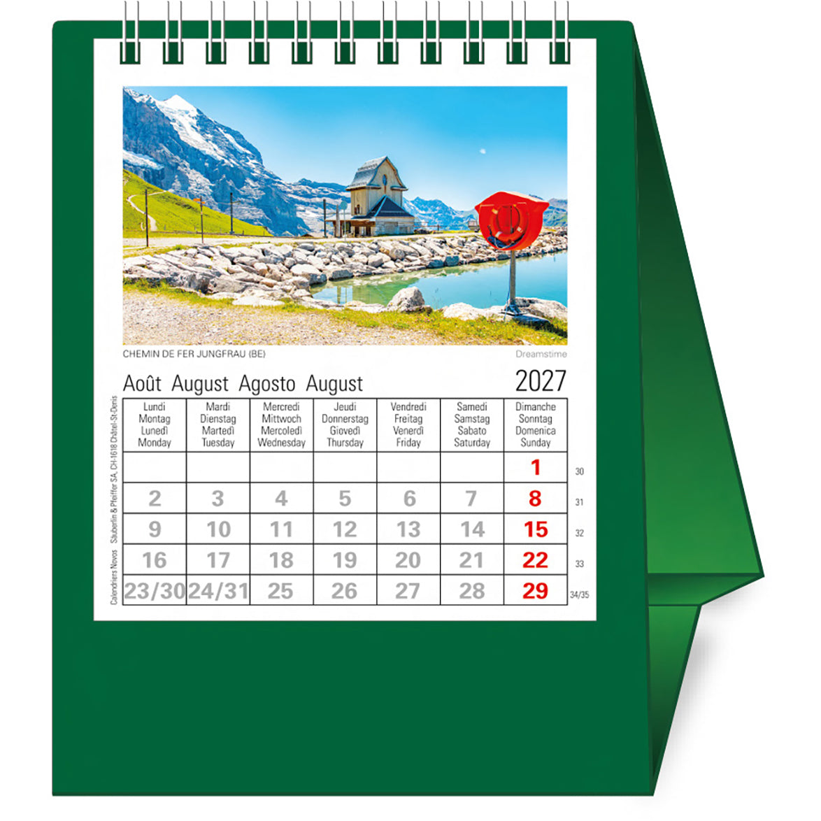 Novos Helvetia – Pult-Bildsteller 2027 – 11,1 × 20 cm
